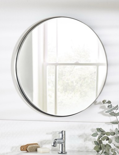 Next brushed chrome round - chrome,
