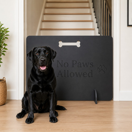 Black paws wooden stopper - no,