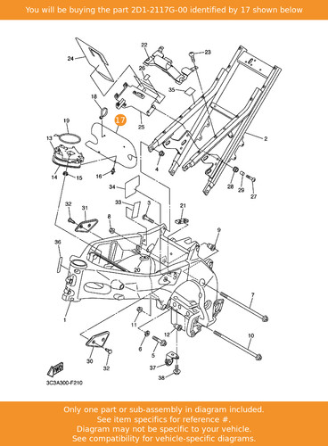 Yamaha protector 2d1 - yamaha, 2d1-2117g-00