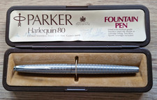 Beautiful Parker Harlequin 80 Parker Fountain Pen In Original Box