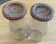 Vintage dairy milk bottles - vintage,