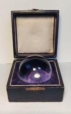 Rare Victorian Fortune Teller's Boxed Crystal Ball seer gazing medium spirit orb