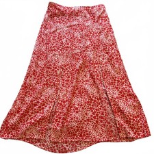 Oasis Heart Print Midi Skirt -