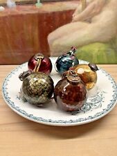 Witch Balls Medium Heavy Bauble Christmas Ornaments Antique Style Gorgeous