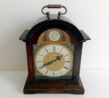 Mauthe Mantle Clock. Mechanical Chiming Clock. Wooden Cased. 