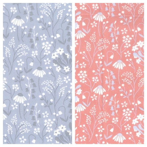 Bluebells cotton fabric daisy - cotton,