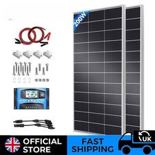 400W Solar Panel Kit 12V with Mounting Brackets Controller Caravan RV Camper Van