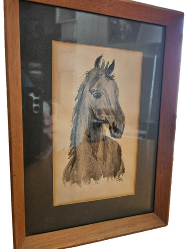 Vintage hand painted horse