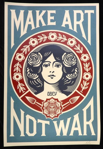 Shepard fairey make art not - fairey,