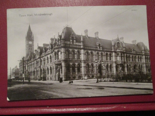 Postcard town hall - postcard,