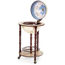 Wood Globe Drink Cabinet Wine Bar Stand Italian Rack Liquor Bottle Shelf 330MM