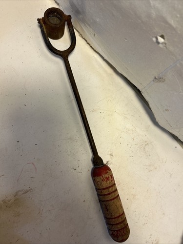 Vintage lead melting dipper - lead,