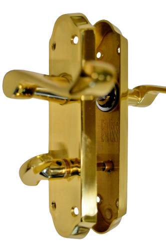 Locking bathroom door - bathroom, handle