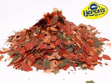 HERONS Multi Vitamin Tropical Fish Food Flakes SPIRULINA MALAWI GOLDFISH COLOUR 