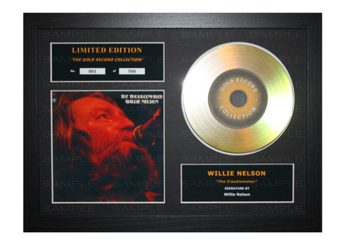 Willie nelson gold disc - nelson, ltd