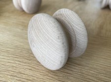 Beech Wood Draw Cupboard Knobs 45mm 