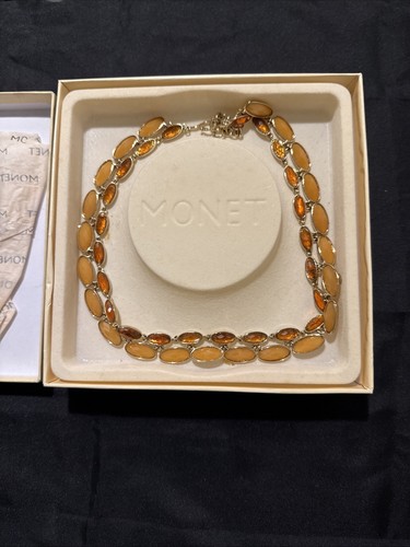 Monet signed choker - monet, necklace