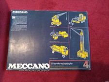 Meccano Set 4 Some Missing Parts Boxed With Instructions And Leaflets