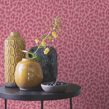 Leopard Print Wallpaper Pink