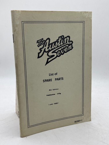 Austin seven spare parts - parts, list