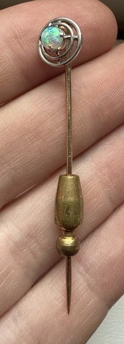 Antique 14k yellow gold opal - 14k,