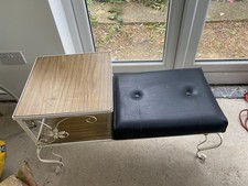 Chippy Vintage 1970s Retro Telephone Table with Pull-Out Seat