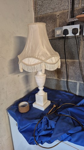 Vintage marble lamp bedside - marble,