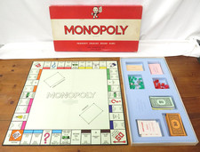 1960s Monopoly Property Trading Board Game Vintage Traditional Game Waddington