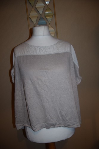 Poetry linen knit silk top - linen,