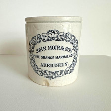 Rare Very Early Victorian JOHN MOIR Marmalade Jar C1850s-1860s