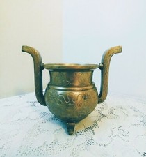  Antique Chinese Bronze Censer Incense Burner Handles XUANDE MARK CRUDE  