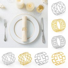 Tts 12pcs metal napkin rings - 6,
