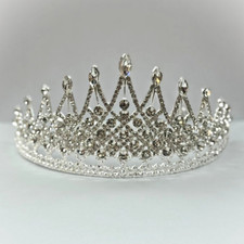 Metal Silver Crown Women