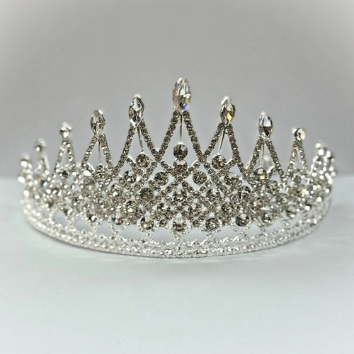 Metal silver crown - crown, women