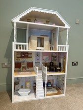 KidKraft Savannah Dollhouse with furniture  and dolls (also fits Barbie’s)