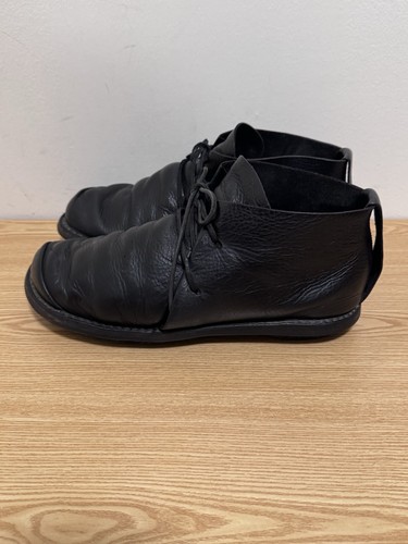 Trippen men black leather - black,