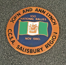 C.C.S.A  Caravan Club Of SA Salisbury Region John and Ann Lynch Badge  Rhodesian