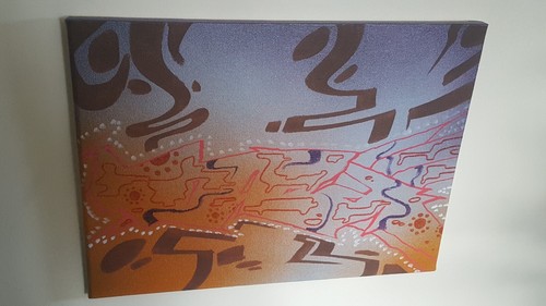 Aerosol art painting - aerosol,