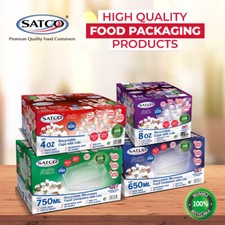 Satco Clear Plastic Food