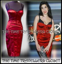 Rare KAREN MILLEN Red Satin