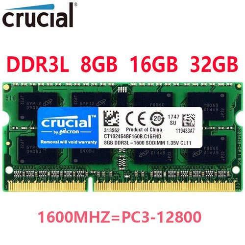 Crucial ddr3l 8gb 16gb 32gb - ddr3l,