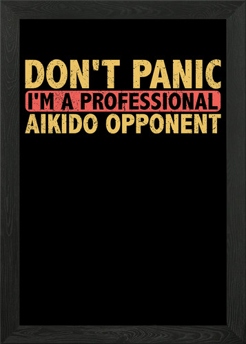 Dont panic framed wall - panic, a
