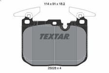 Brake Pad Set, disc brake TEXTAR 2502801 for BMW 1 (F20) 2 2011-2015