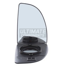 Upper Wing Mirror Glass Fits Fiat Ducato Mk3 Van 2002-2006 Chrome Drivers Side