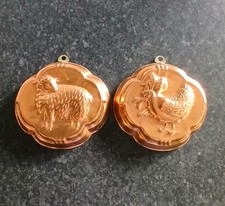 2 Kitch Faux Copper Decorative