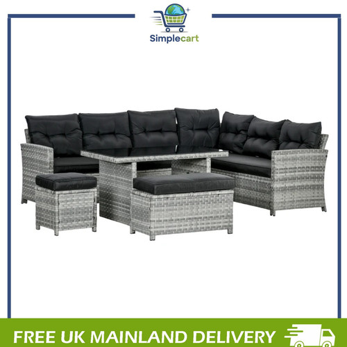 Pcs rattan garden furniture - 5,