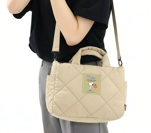 Snoopy quilted way tote - 2-way,