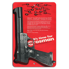 Retro crosman gun sign - crosman,