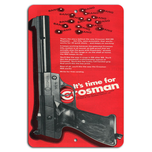 Retro crosman gun sign - bb,