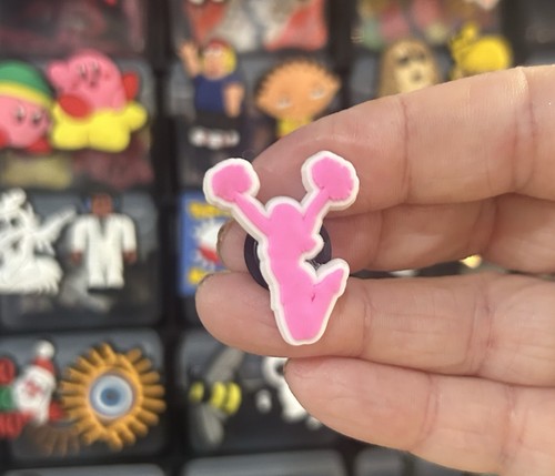 Cheerleading pink charm for - cheerleading,